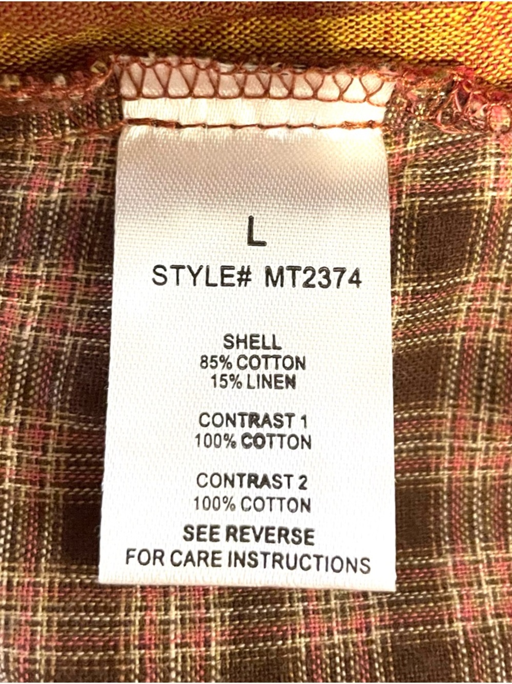 Oli &Hali Patchwork Button-Down Shirt Jacket  L - Picture 14 of 16